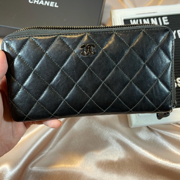 Chanel Matelasse zippy wallet lambskin - Picture 2 of 6
